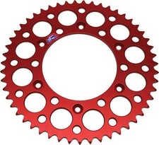 Renthal 00-07 Honda CR 125R Rear Grooved Sprocket - Red 520 - 52 Tooth