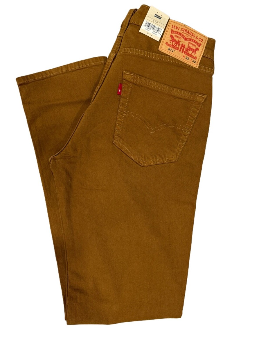 Levi's Men's 511 Slim Fit Jeans Color Brown 045115524 | eBay