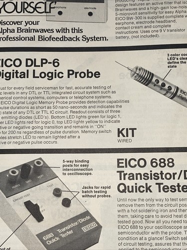 Vintage 1974 EICO USA Catalog of Do it Yourself Kits DIY Do-it-yourself - Picture 9 of 10