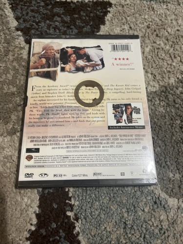 The Power of One (DVD, 1999) New Sealed Snap Case Morgan Freeman, Stephen Dorff - Foto 2 di 2