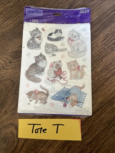 Heartline Katze Kätzchen Aufkleber 3 Blatt SIP Punze KITTYS - Bild 3 von 3