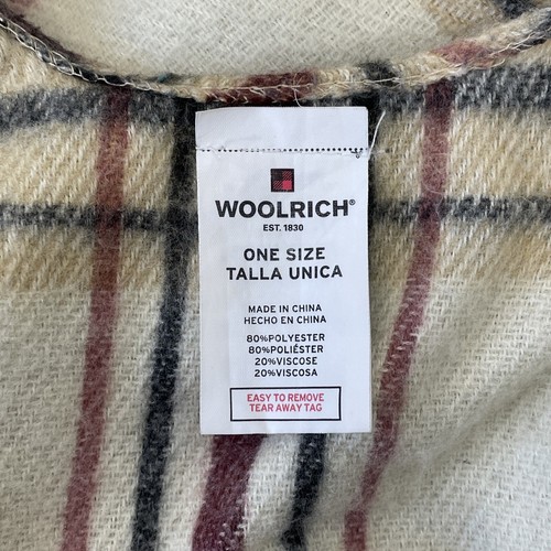 Woolrich Karo Fransen Poncho Halstuch Schal OS - Bild 7 von 19