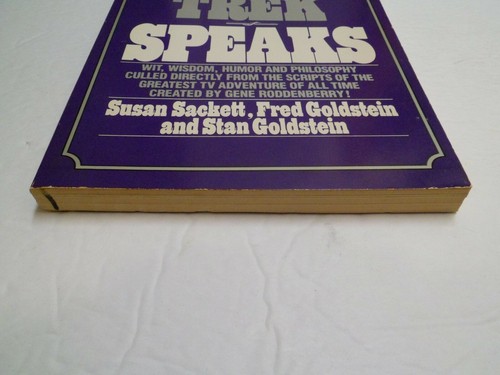 Star Trek Speaks First Wallaby Printing 1979 Sackett and Goldstein Trekkie Book - Picture 4 of 6