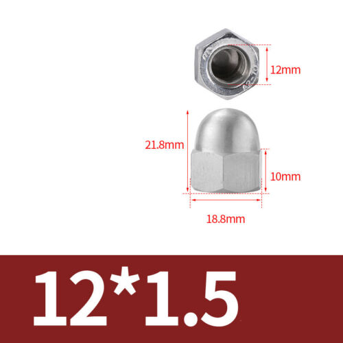Fine Pitch Thread Dome Cap Nuts Hex Domed Nut A2 Stainless M8 M10 M12 M14M16 M20 - Picture 11 of 14