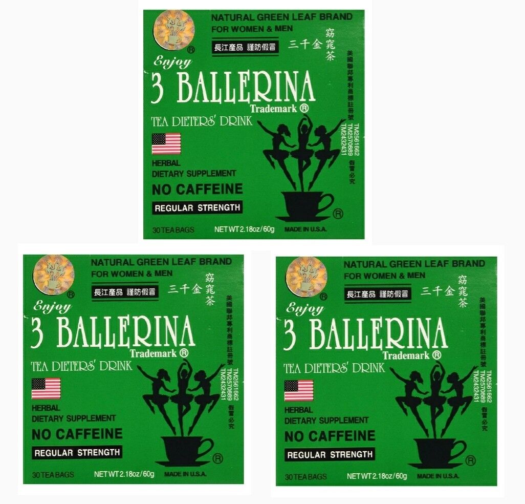 3 Ballerina Tea Dieters Drink Regular Strength 3 Boxes X 30 Tea 3-ballerina-tea-before-and-after-detox-tea-must-see-40-day-shape-up