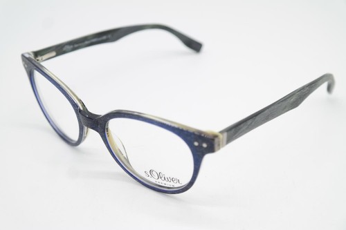Glasses S. Oliver 94803 Blue Silver Multicolored Oval Eyeglass Frame Glasses New - Picture 3 of 6