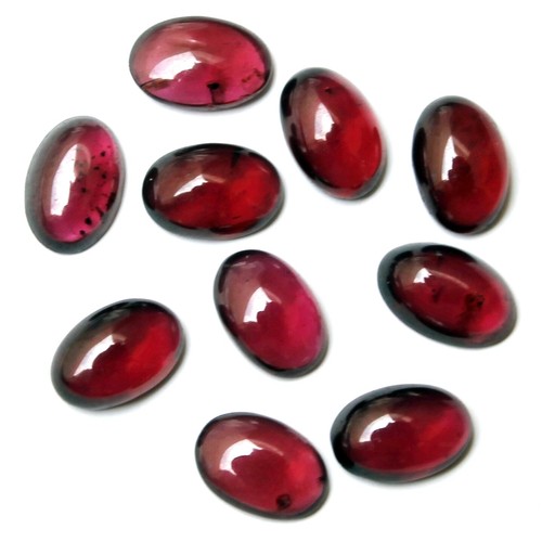 Wholesale Lot of 7x5mm Oval Cabochon Natural Garnet Loose Calibrated Gemstone - Picture 4 of 8