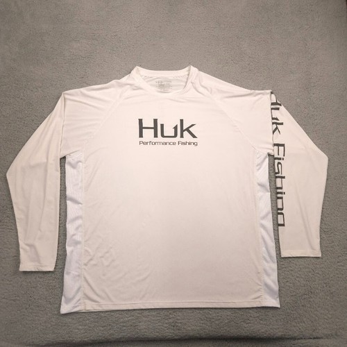 HUK Performance Angelhemd Herren XXL weiß langarm UPF feuchtigkeitsableitend