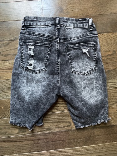 Pantaloncini denim neri Almost Famous Juniors 1 invecchiati - Foto 8 di 8