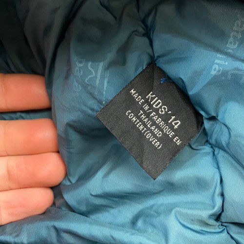VTG Patagonia Guide Parka Jacket Boys 14 Blue Purple Zip Outdoors Hike Youth 90s - Picture 5 of 16