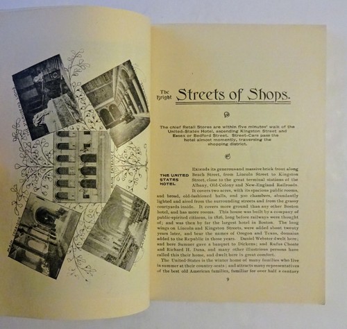1898 Contents to GREATER BOSTON - What to See, Maps & Illust, Tourist Guide Book - Picture 4 of 18