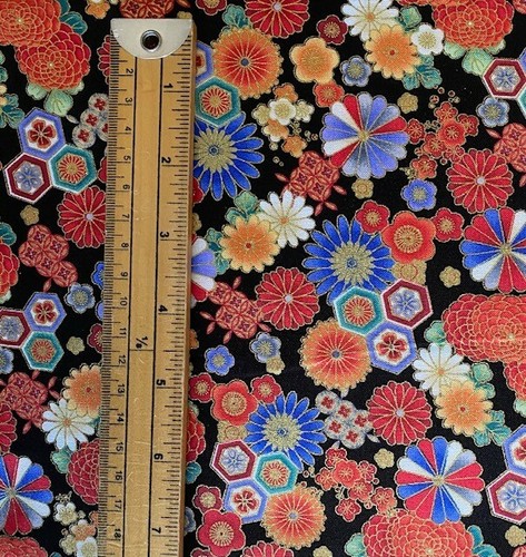 Fabric 100% Cotton Timeless Treasures Koko Floral Geo Sold by 1/2 Metre - Picture 2 of 2