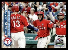 2020 Topps MINI Joey Gallo Three's Company #365 Print Run ~402 Rangers