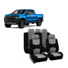 FOR CHEVROLET SILVERADO GRAY CAR SEAT COVERS FULL SEAT 5-SEAT 9PCS