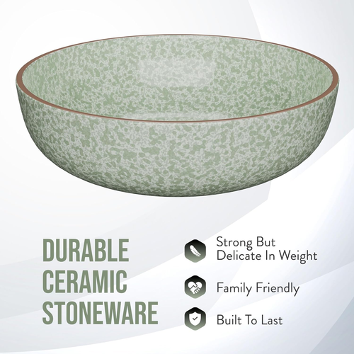 12 Pc Dinnerware Set | Stoneware Dishes | Dinner Plate, Side Plate, Bowl, and Mu - Picture 4 of 7