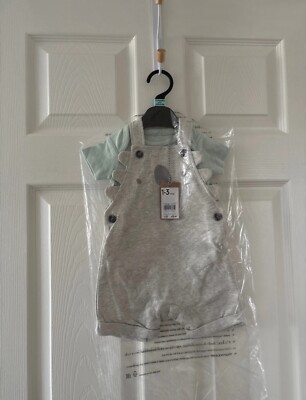 Baby Boy Mothercare My First Bib Shorts Set UK