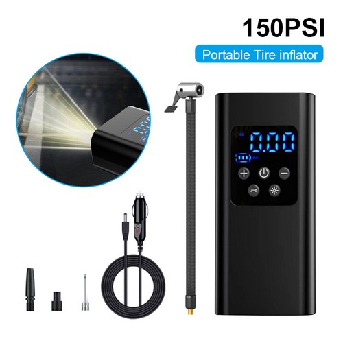 Portable Electric Car Air Compressor 150PSI Digital Inflator Inflatable Pump - Photo 1/27