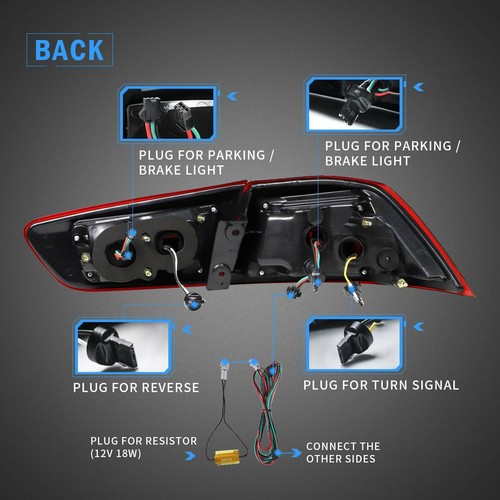 LED Tail Lights For Mitsubishi Lancer EVO 2008-2017 Rear Lamp Assembly - Bild 7 von 12