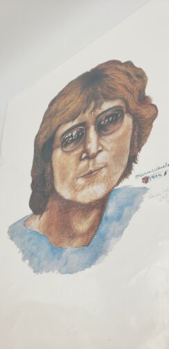 John Lennon Beatles Imagine If Signed Numbered Print 1995 Karen Wheeler 167/250 - Picture 3 of 4