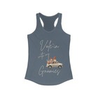 Vole'in with My Gnomies Racerback Tank - Perfect for Garden Lovers