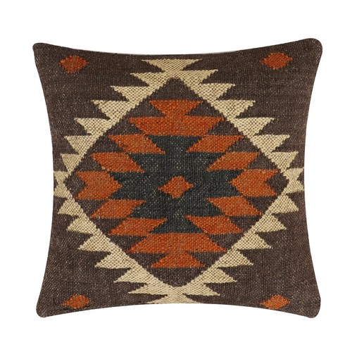 cushion cover handmade Throw Pillow Jute kilim pillow cover Navajo south western - Picture 1 of 3