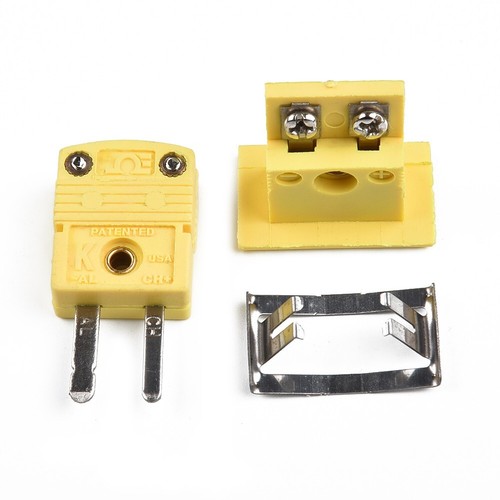 1 Set K Type Thermocouple Miniature Socket & Panel Mount Alloy Plug Connector - Picture 6 of 18