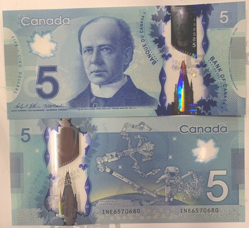 CANADA Billet 5 DOLLARS 2013 POLYMER ASTRONAUTE ESPACE NEUF UNC