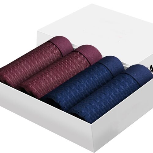 Set da 4 CONFEZIONI Biancheria Intima Uomo Bambù Boxer Biancheria Traspirante Uomo - Foto 10 di 32