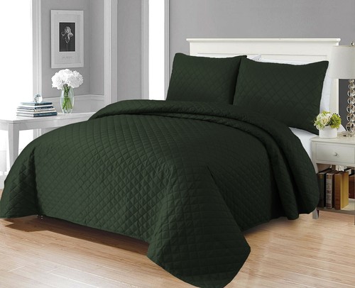 Luxus geprägte gesteppte Bettwäsche Sofa Überwurf & Kissenbezug Doppel Kingsize Bett Set - Bild 53 von 61
