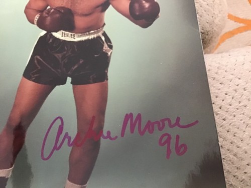 Firmado Archie Moore 8x10. Excelente boxeo. - Imagen 2 de 2