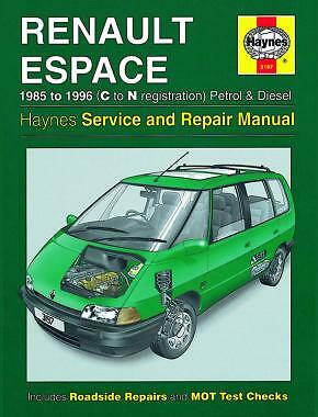 Renault Espace (1985 - 1996) Haynes Owners Workshop Manual H3197 - Picture 1 of 1