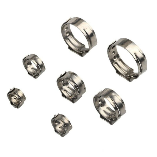 Juego de 100 piezas de abrazadera de manguera surtido de acero inoxidable anillos de cincha engarce pellizcos - Imagen 7 de 16