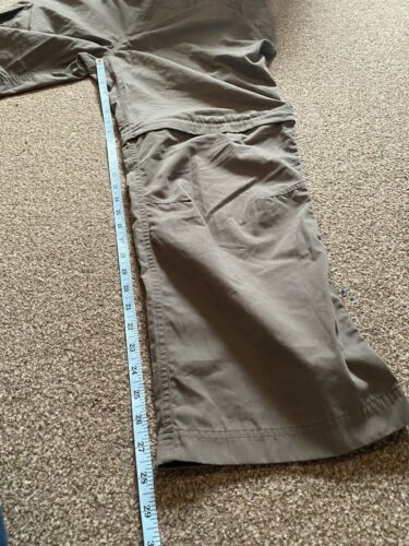 Brasher Mens Zip-Off Walking Hiking Trousers Khaki/Grey Short W 36” L 29” - Picture 14 of 14