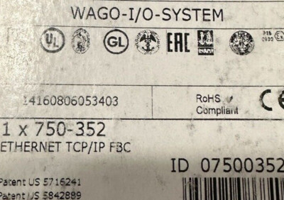 1PCS NEW WAGO module 750-352 USA Seller Lot A