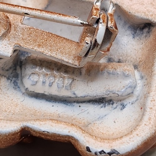 Vtg Brown Bear Enameled Brooch Cub Scatter Pin Signed Steven Marc Figural 3D - Picture 10 of 12