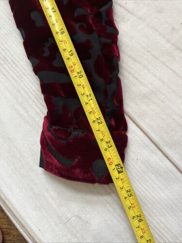 Merona Vintage Silk Blend Velvet Rayon Faux Rhinestone Button Shirt Womens Sz M - Picture 7 of 9