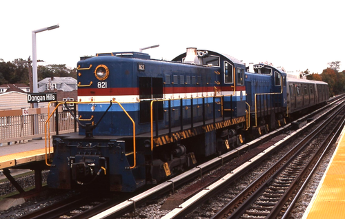 Original Dia: SIRT Staten Island Rapid Transit ALCO S-2 821 + 407 Action