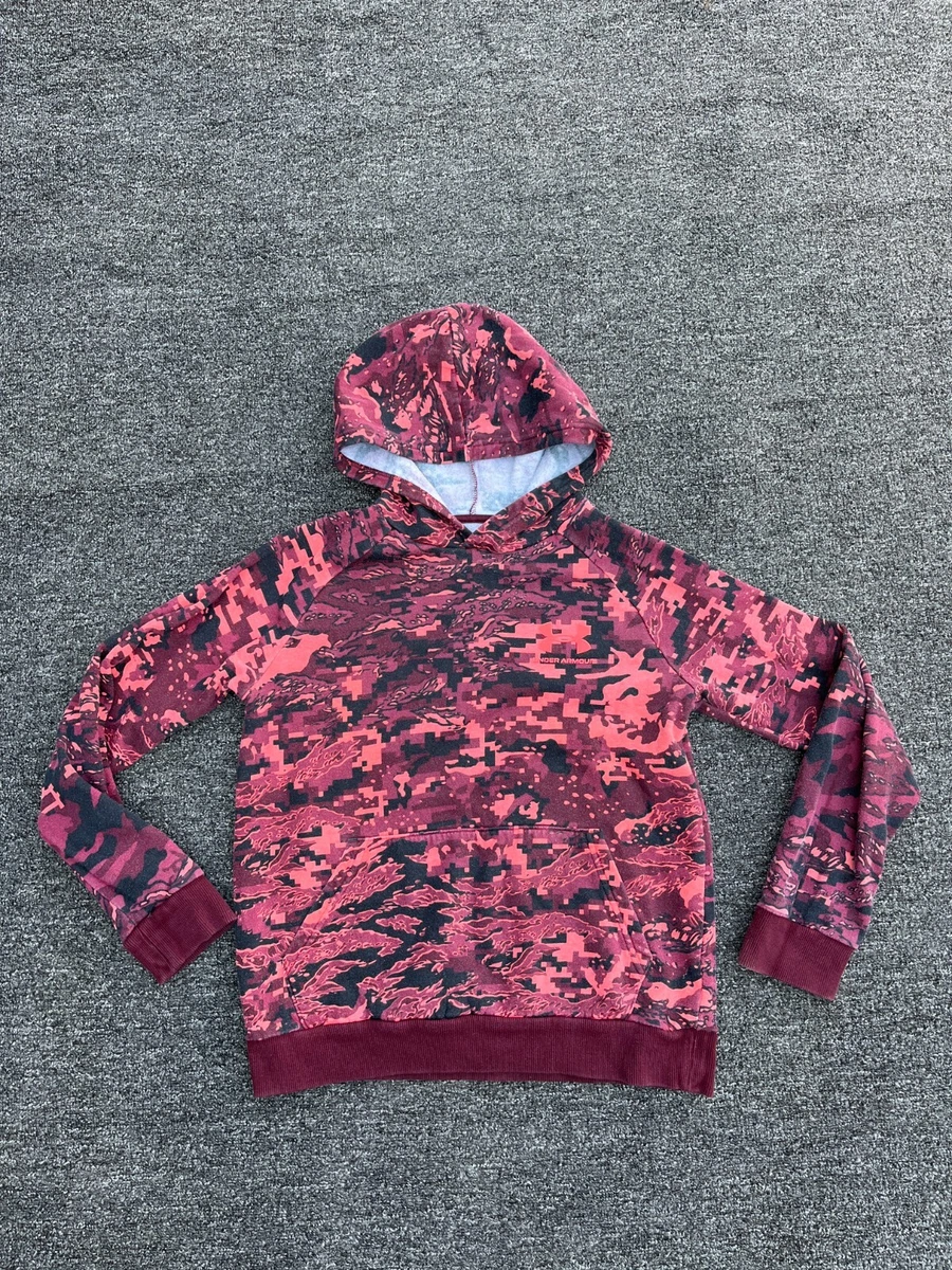 Under armour purple sales camo hoodie