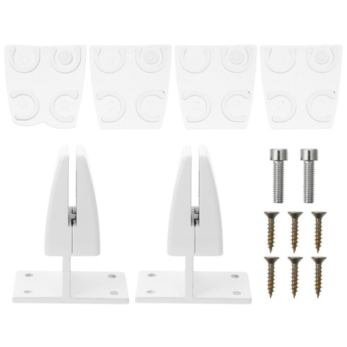2Pcs T-Type Vertical Screen Partition Clamps Office Desktop Glass Clips