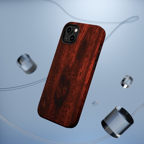 Estuches resistentes MagSafe de madera dura de color rojo oscuro - Imagen 41 de 76