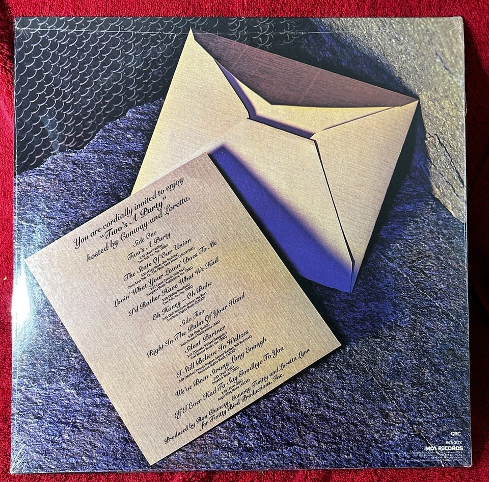 Conway Twitty & Loretta Lynn "Two's a Party" 1981 LP MCA 5178 STILL SEALED new - Image 2 of 2