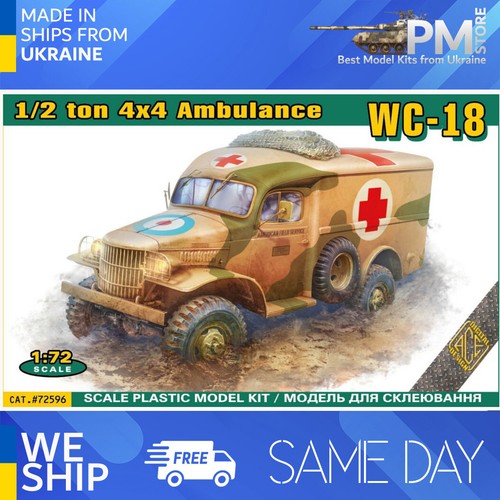 ACE 72596 1/72 WC-9/18/27 1/2 ton 4x4 Ambulance truck - Picture 1 of 9