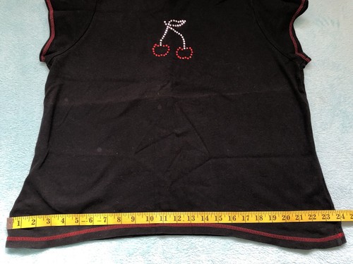 Etam Diamanté Cherry T-shirt Top UK XL - Picture 20 of 24
