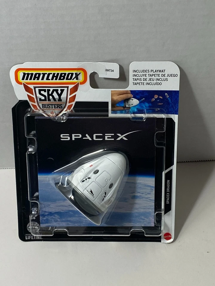 Matchbox Space X Lot of 2: Space X Dragon and Tesla Model X, New - Image 3 of 4