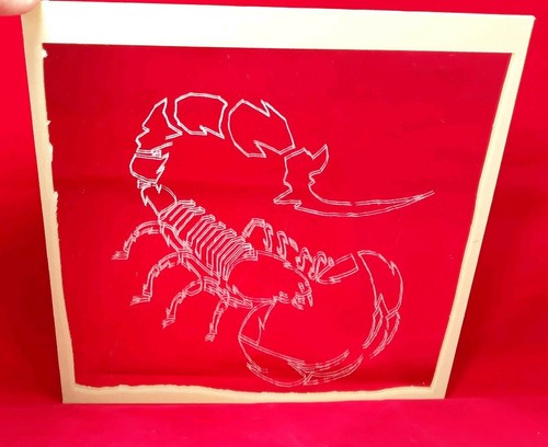 Skorpion Skorpion Handarbeit geätzt Spiegel Kunst reflektierender geätzter Spiegel  - Bild 3 von 3