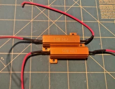 6 ohm  50W Watt Aluminum Housed Metal Case Wire Wound Resistors  (2pcs)