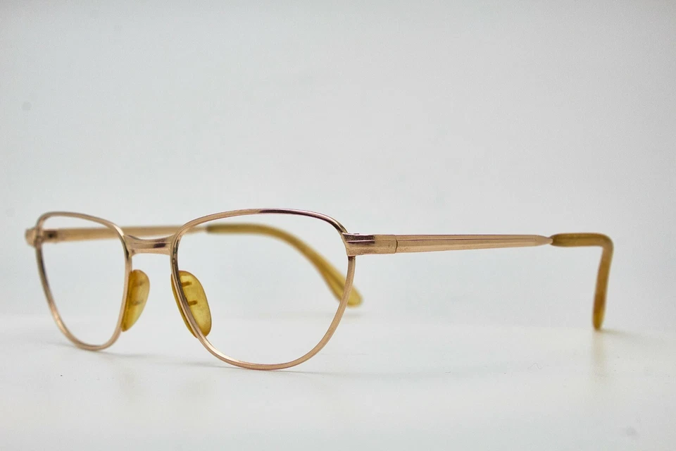 Anteojos vintage de los años 70 rellenos de oro MARWITZ OPTIMA 1/5 12KFG marco de ojo de gato dorado Foto 4 de 4