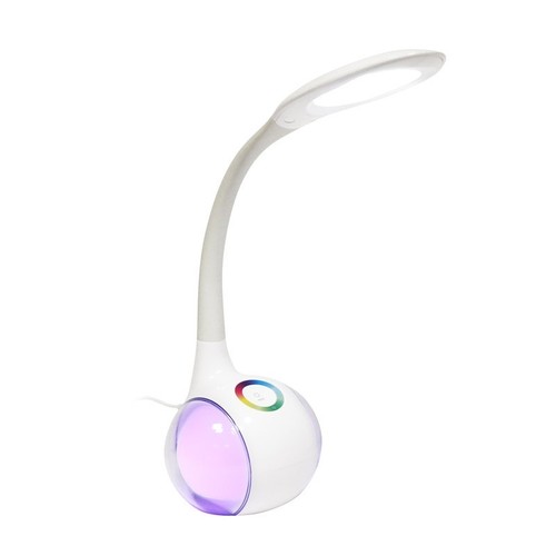 Platinet Schreibtischlampe 7W LED + Farbwechsel Nachtlichtfunktion - weiß - Bild 2 von 3