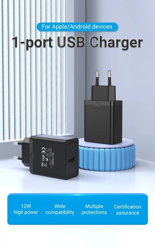 5V 2.4A 12W USB Charger Plug Fast Wall Charger Adapter for Samsung iPhone iPad - Picture 7 of 18