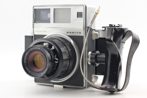 【Exc+4】 Mamiya Super 23 Filmkamera P 127mm f4.7 Objektiv 6x9 Halter aus JAPAN
